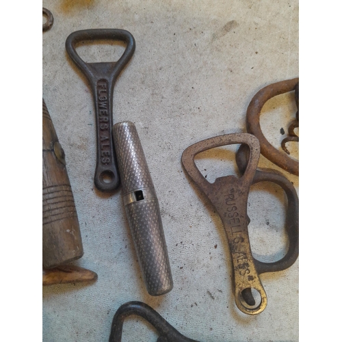 247 - Vintage corkscrews and bottle openers