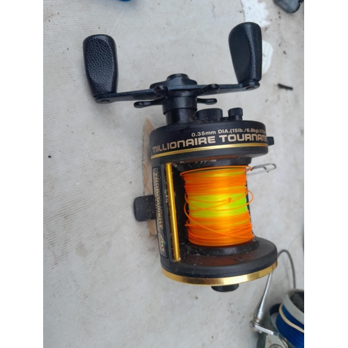 249 - Assorted coarse and sea fishing reels, Greys trout reel, Abu Cardinal, Daiwa , Mitchell, some for re... 