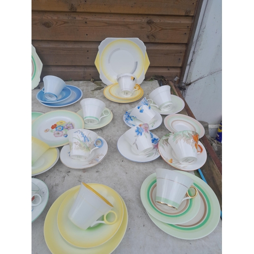 268 - Large array of Shelley tea ware cups saucers plates, some trios