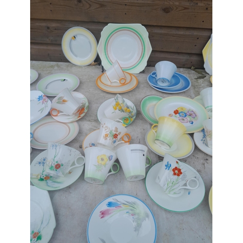 268 - Large array of Shelley tea ware cups saucers plates, some trios