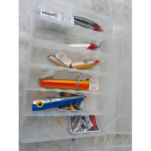 304 - Fishing interest : assorted boxes of sea fishing and other lures