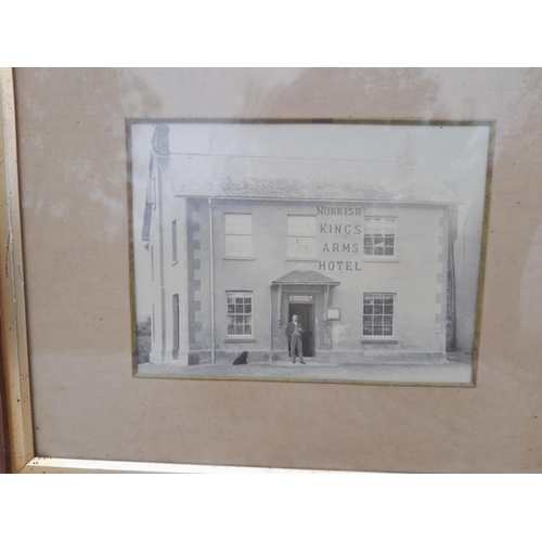 329 - Early 20th century black and white photograph of Kings Arms Hotel, West Country interest