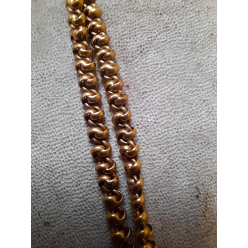 350 - 9 ct gold watch chain 22.2 g