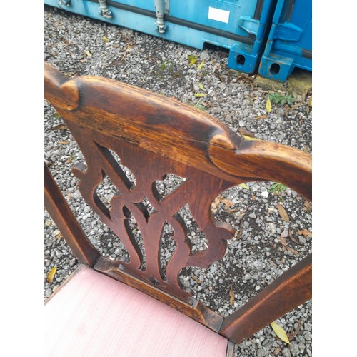 391 - Vintage book trough, Georgian dining chair and Ricard advertising bottle