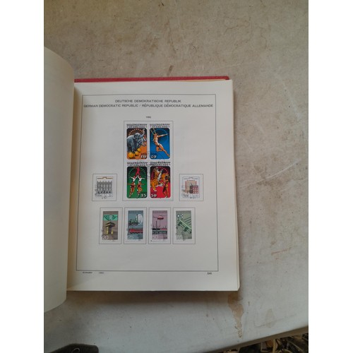 458 - Stamps , an East German collection of used stamps in a well filled (appears complete) 1981 - 1988 Sc... 