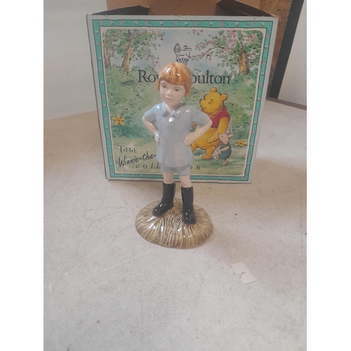 480 - Boxed Royal Doulton Christopher Robin figure : Winnie the Pooh