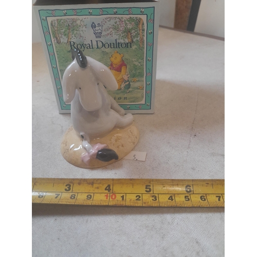 481 - Royal Doulton Winnie the Pooh Series figure : Boxed Eeyore Tail