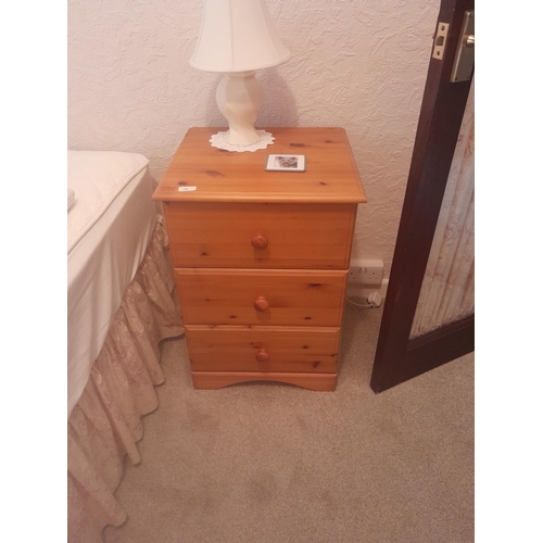 16 - Pair of modern pine bedside cabinets