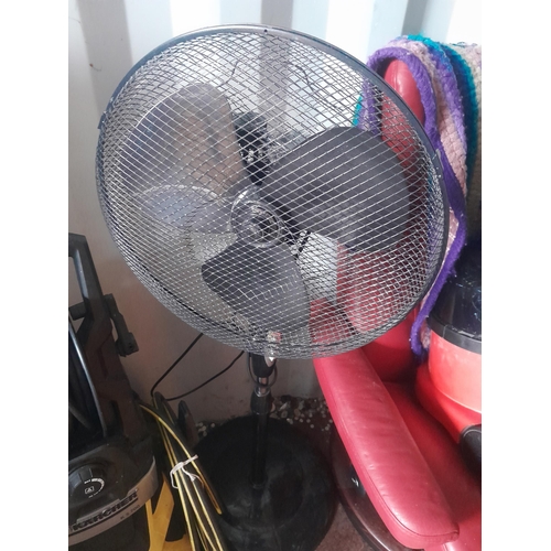 54 - Henry hoover, floor standing fan & Karcher pressure washer