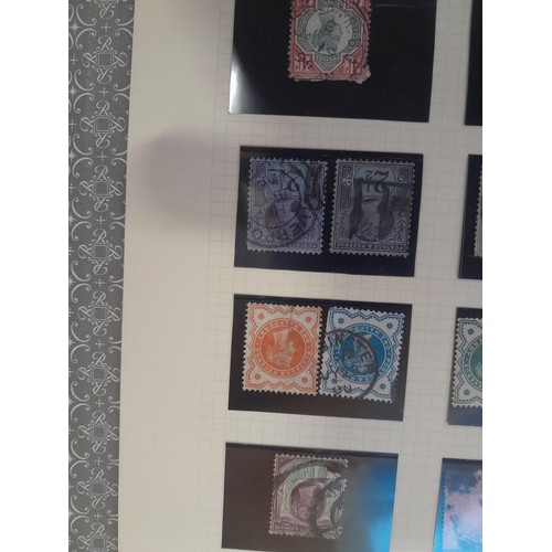 82 - Stamps : Queen Victorian and Edward collection on pages, Penny reds & 2 D blues and other Stamps up ... 