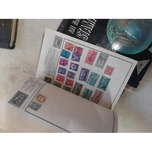 85 - A world Collection of mainly used stamps, some mint noticed, school boy collections in well and part... 