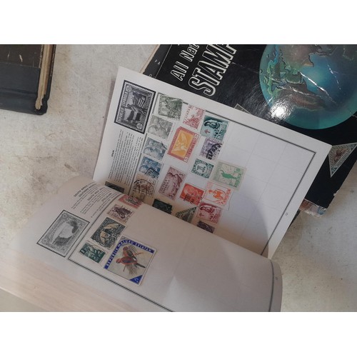 85 - A world Collection of mainly used stamps, some mint noticed, school boy collections in well and part... 