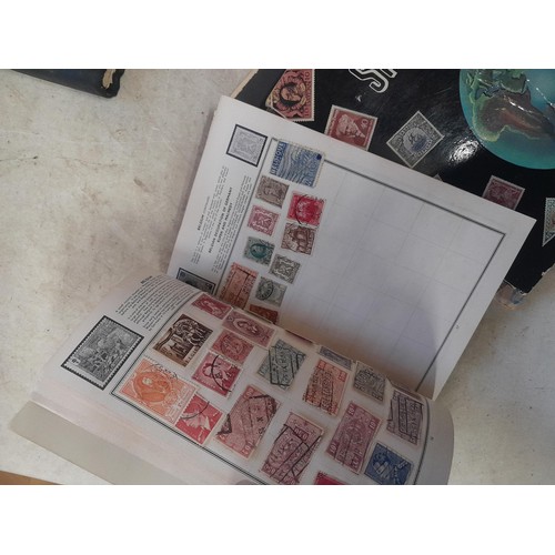 85 - A world Collection of mainly used stamps, some mint noticed, school boy collections in well and part... 