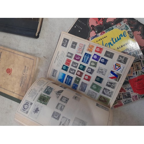 85 - A world Collection of mainly used stamps, some mint noticed, school boy collections in well and part... 