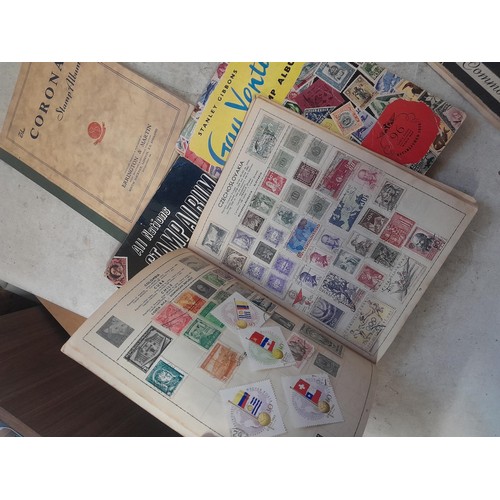 85 - A world Collection of mainly used stamps, some mint noticed, school boy collections in well and part... 