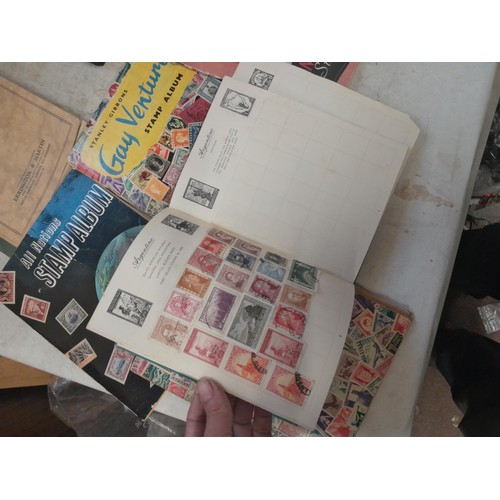 85 - A world Collection of mainly used stamps, some mint noticed, school boy collections in well and part... 