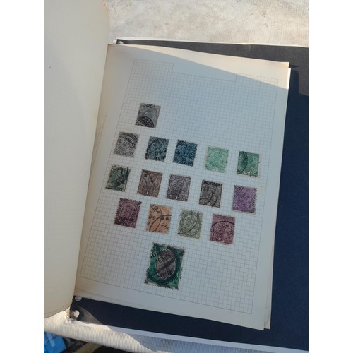 154 - Stamps : a world stamp collection mint and used in a album, album pages of Queen Victoria Penny Reds... 