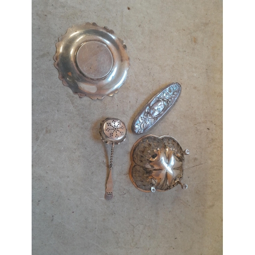 346 - Assorted silver items for repurposing