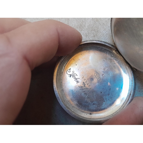 366 - Silver (935) cased pocket watch for repair