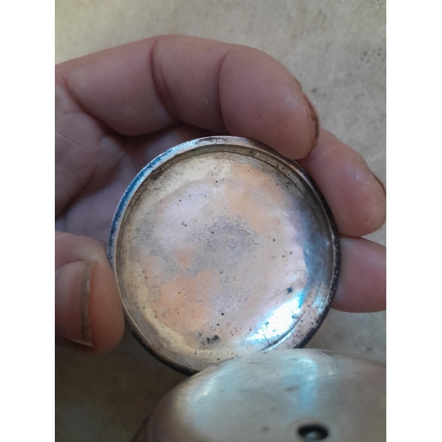 368 - Silver cased pocket watch for repair