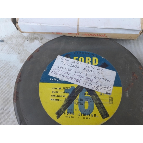 388 - Assorted film reel to reels : Niagara Fools, Woody Woodpecker, Deputy Dawg and other titles