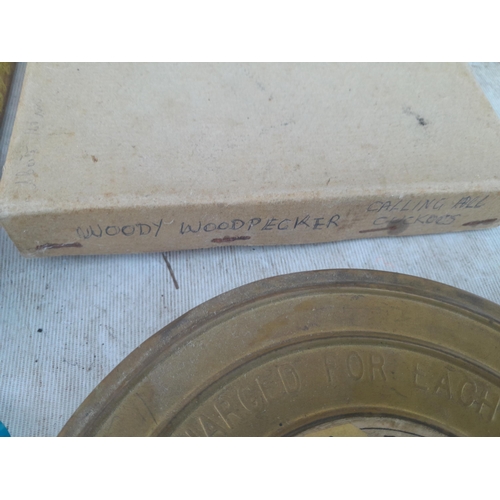 388 - Assorted film reel to reels : Niagara Fools, Woody Woodpecker, Deputy Dawg and other titles