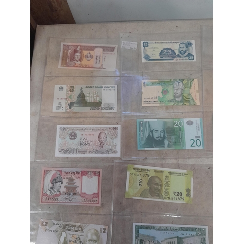 3 - 42 Bank notes of the world, some current or exchangeable some uncirc.