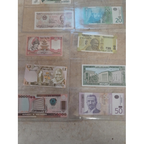 3 - 42 Bank notes of the world, some current or exchangeable some uncirc.