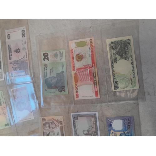 3 - 42 Bank notes of the world, some current or exchangeable some uncirc.