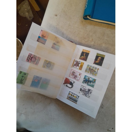 45 - Box of stamps of the world, kiloware, stock book , printed sheets, mint and used , First Day Covers,... 