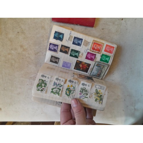 45 - Box of stamps of the world, kiloware, stock book , printed sheets, mint and used , First Day Covers,... 