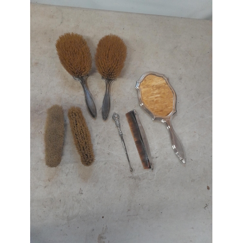 56 - Silver brush set