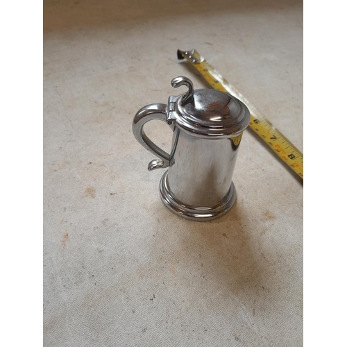 342 - Dunhill vintage silver plated tankard lighter from the 1950s in working order just needs flint and f... 