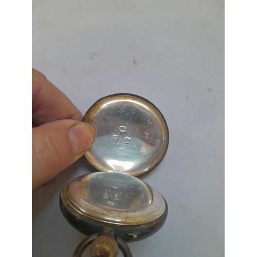 91 - Early 20th century silver case pocket watch for spares / repair