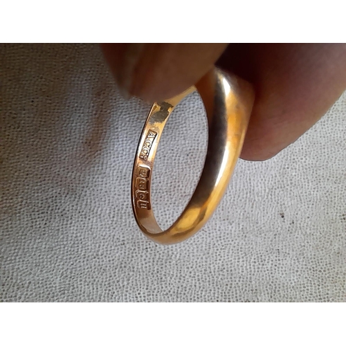 117 - 18 ct gold signet ring size T, 6.3 g