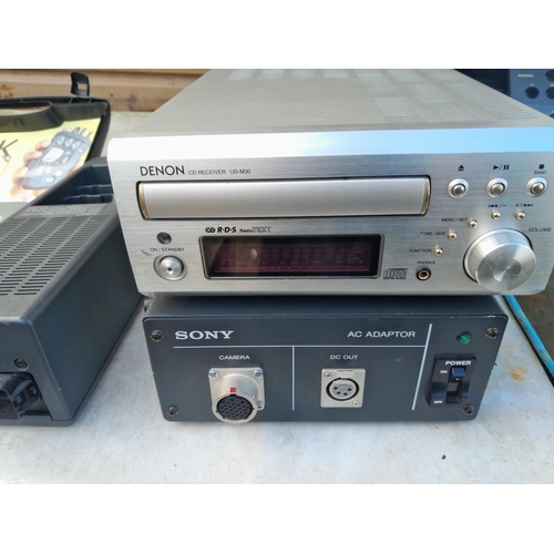 180 - Stereo equipment (untested) Denon , Hitachi Opus 1, Sony etc.