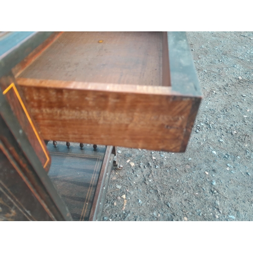 221 - Edwardian inlaid rosewood lap side table