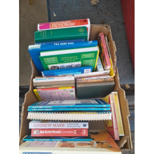 232 - 3 x boxes of books : non fiction, religious, travel etc.