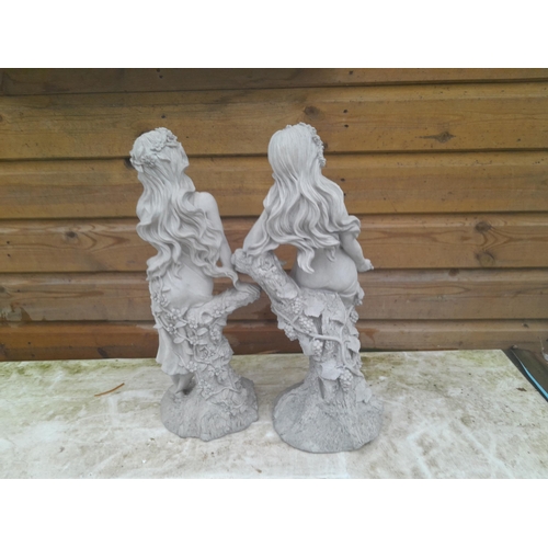 391 - 2 x resin fairies