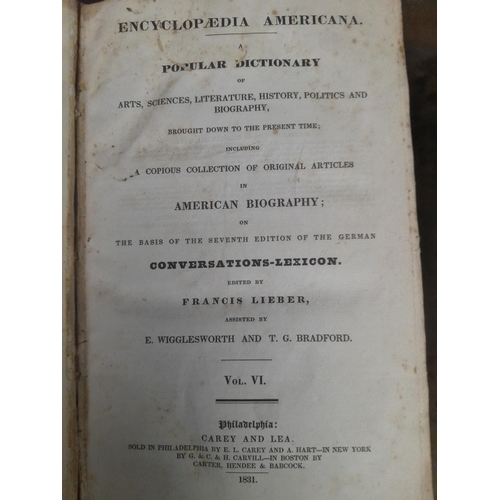 524 - Encyclopaedia Americana 1831 in 11 volumes