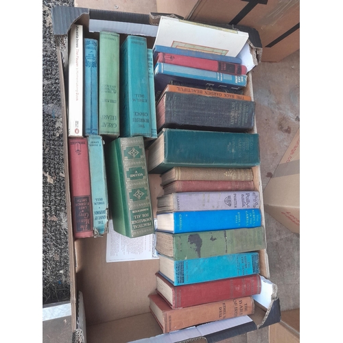 525 - Box of mixed themed vintage books