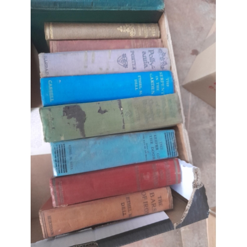 525 - Box of mixed themed vintage books