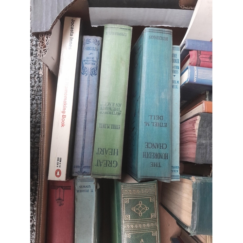 525 - Box of mixed themed vintage books