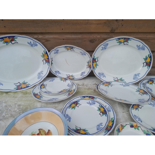 541 - Vintage dinnerware and glassware