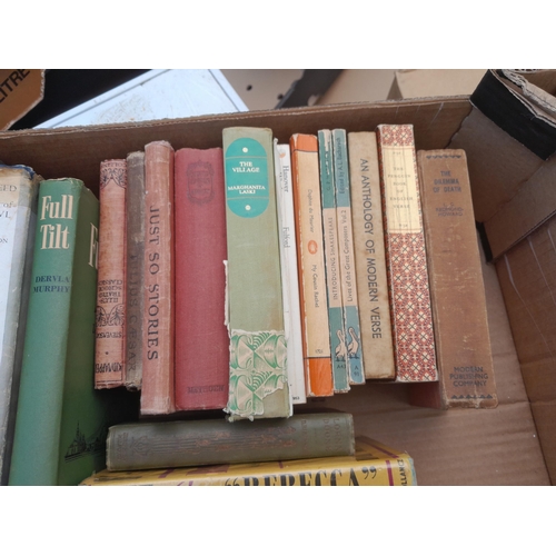 545 - 2 x boxes of books : Ewart's Life of Gladstone, vintage pulp fiction,