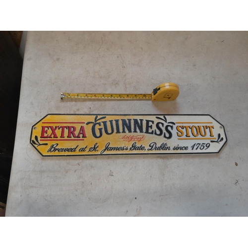 655 - Cast iron advertising sign : Guinness