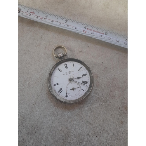 751 - 935 silver cased pocket watch for repair