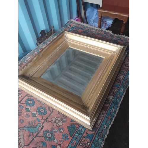 758 - Late Victorian bevelled glass mirror in giltwood frame with one other for repair