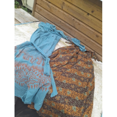 761 - Assorted vintage clothes in various condition from 1960s and 1970s  : patched up sheepskin, French C... 