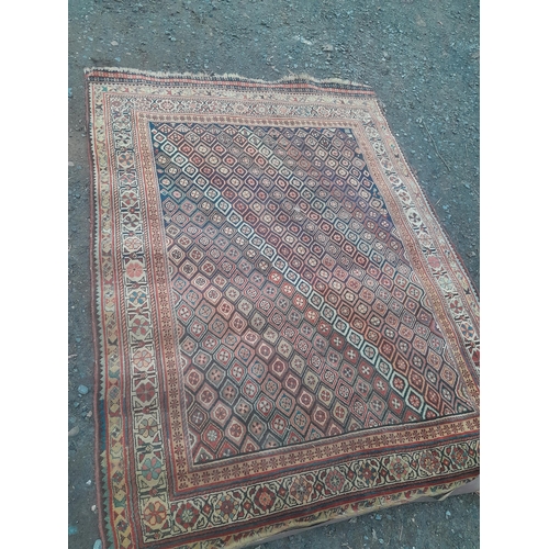 772 - Early 20th century hand woven Persian wool rug, condition needs a clean but overall not bad 51